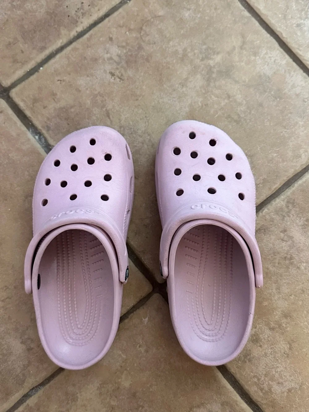 CROCS Kids Classic Clog in Pale Pink
